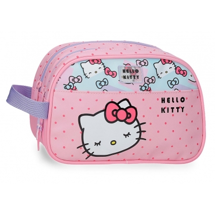 Neceser adaptable dos compartimentos Hello Kitty Bows Neceser adaptable dos compartimentos Hello Kitty Bows