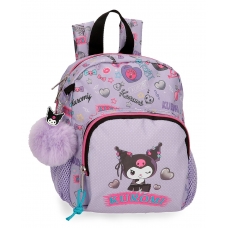 Mochila de Paseo pequeña Sanrio Kuromi Retropop 24 cm Morado Mochila de Paseo pequeña Sanrio Kuromi Retropop 24 cm Morado