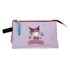Estuche Triple Sanrio Kuromi Retropop Morado Estuche Triple Sanrio Kuromi Retropop Morado