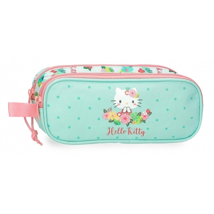 Estuche dos compartimentos Hello Kitty Floral Kitty Estuche dos compartimentos Hello Kitty Floral Kitty