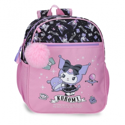 Mochila Casual Sanrio Kuromi Fortune Telling 33 cm Adaptable a Carro Rosa Mochila Casual Sanrio Kuromi Fortune Telling 33 cm Adaptable a Carro Rosa