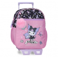 Mochila Casual Sanrio Kuromi Fortune Telling 33 cm Con Carro Rosa Mochila Casual Sanrio Kuromi Fortune Telling 33 cm Con Carro Rosa