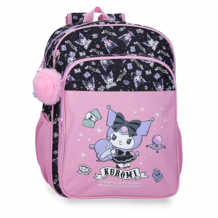 Mochila Escolar Sanrio Kuromi Fortune Telling 40 cm Adaptable a Carro Rosa Mochila Escolar Sanrio Kuromi Fortune Telling 40 cm Adaptable a Carro Rosa