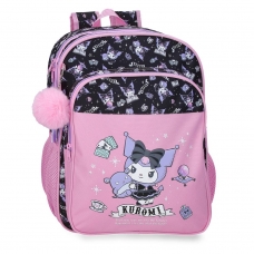 Mochila Escolar Doble Compartimento Sanrio Kuromi Fortune Telling 40 cm Adaptable a Carro Rosa Mochila Escolar Doble Compartimento Sanrio Kuromi Fortune Telling 40 cm Adaptable a Carro Rosa