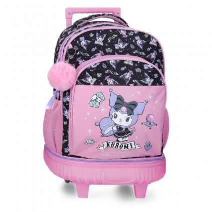 Mochila 2 ruedas Sanrio Kuromi Fortune Telling 45 cm Rosa Mochila 2 ruedas Sanrio Kuromi Fortune Telling 45 cm Rosa