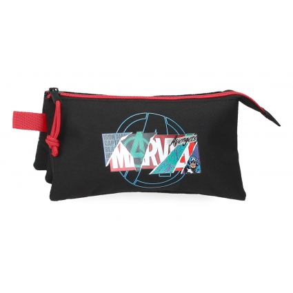 Estuche Marvel Shield Tres Compartimentos