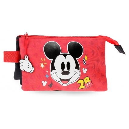 Estuche Mickey Get Moving Tres Compartimentos