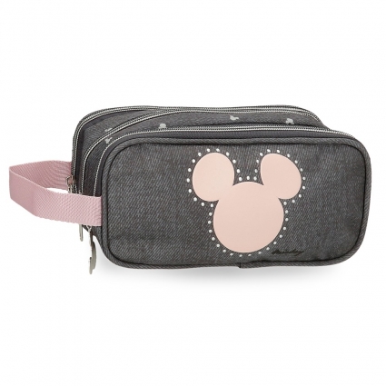 Estuche Mickey studs Triple Cremallera