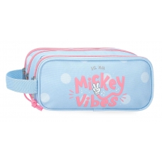 Estuche Mickey vibes triple compartimento Estuche Mickey vibes triple compartimento