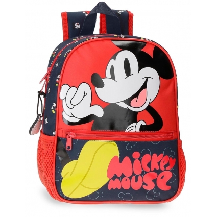 Mochila preescolar Mickey Mouse Fashion 28cm adaptable Mochila preescolar Mickey Mouse Fashion 28cm adaptable