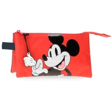 Estuche Mickey Mouse Fashion Tres Compartimentos Estuche Mickey Mouse Fashion Tres Compartimentos