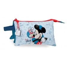 Estuche Mickey Road Trip tres compartimentos Estuche Mickey Road Trip tres compartimentos