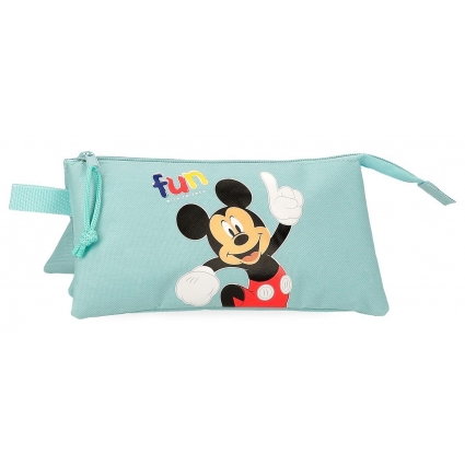 Estuche tres compartimentos Mickey Fun with friends