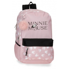 Mochila Minnie Heads dos compartimentos 44cm Mochila Minnie Heads dos compartimentos 44cm