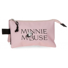 Estuche Minnie Heads tres compartimentos Estuche Minnie Heads tres compartimentos