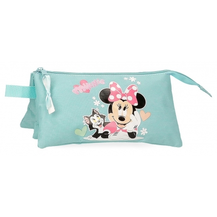 Estuche tres compartimentos Minnie & figaro Estuche tres compartimentos Minnie & figaro
