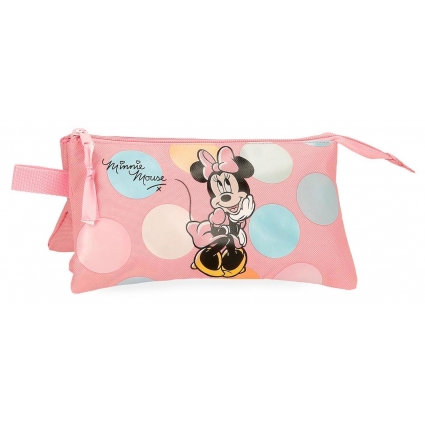 Estuche tres compartimentos Minnie Coquette