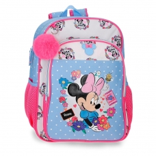 Mochila Escolar Minnie Flowers 40 cm adaptable a carro Mochila Escolar Minnie Flowers 40 cm adaptable a carro