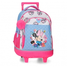 Mochila Compact desmontable dos ruedas Minnie Flowers