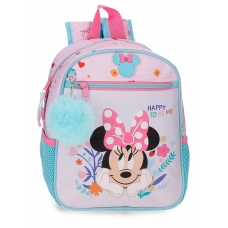 School Backpack 28cm Disney Minnie Happy To Be Me Pink