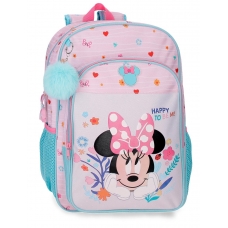 Mochila Escolar 40cm Disney Minnie Happy To Be Me Rosa Mochila Escolar 40cm Disney Minnie Happy To Be Me Rosa