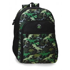 Mochila escolar Movom Raptors dos compartimentos adaptable a carro