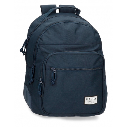 Mochila doble compartimento Movom Always on the move adaptable a carro azul marino Mochila doble compartimento Movom Always on the move adaptable a carro azul marino