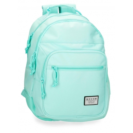 Mochila doble compartimento Movom Always on the move adaptable a carro azul claro
