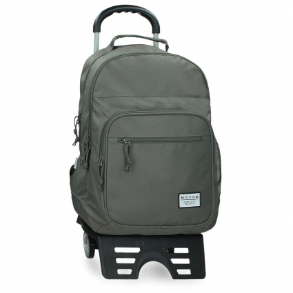 Mochila doble compartimento Movom Always on the move con carro caqui Mochila doble compartimento Movom Always on the move con carro caqui
