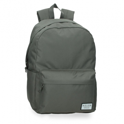 Mochila escolar Movom Always on the move 44cm caqui adaptable a carro