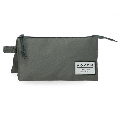 Estuche Movom Always on the move tres compartimentos caqui Estuche Movom Always on the move tres compartimentos caqui
