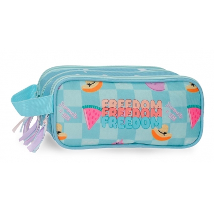 Estuche Escolar Movom Freedom Turquesa Azul Estuche Escolar Movom Freedom Turquesa Azul