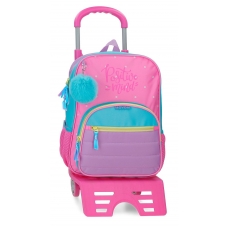 Mochila Adaptable con Carro 38cm Movom Block Rosa