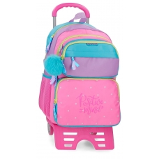 Mochila Adaptable con Carro 45cm Movom Block Rosa