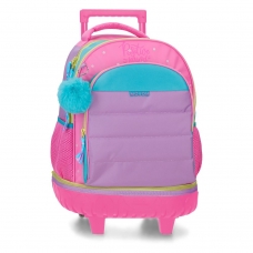 Mochila 2R. 43cm Movom Block Rosa