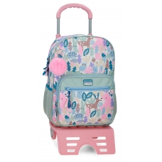 Mochila Adaptable con Carro 38cm Movom Forest Verde Claro