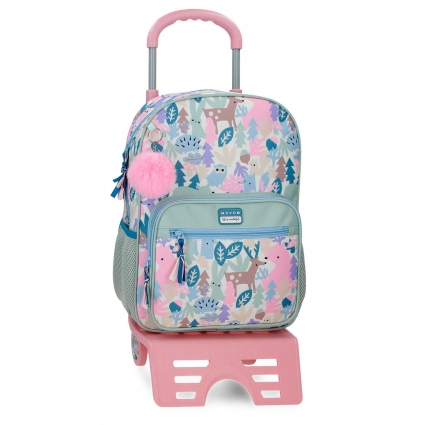 Mochila Adaptable con Carro 38cm Movom Forest Verde Claro Mochila Adaptable con Carro 38cm Movom Forest Verde Claro