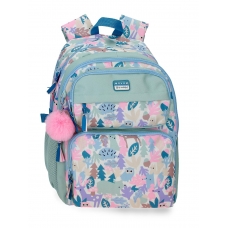 Mochila Escolar 45cm Movom Forest Verde Claro