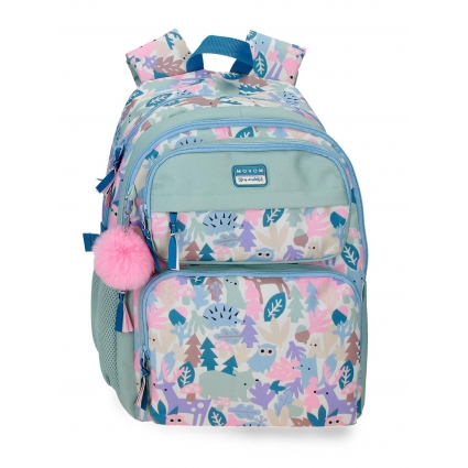 Mochila Escolar 45cm Movom Forest Verde Claro Mochila Escolar 45cm Movom Forest Verde Claro
