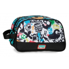 Neceser Dos Compartimentos Movom Monsters Negro Neceser Dos Compartimentos Movom Monsters Negro