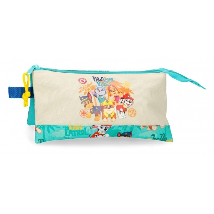 Estuche Patrulla canina Pawsome vibes Tres Compartimentos
