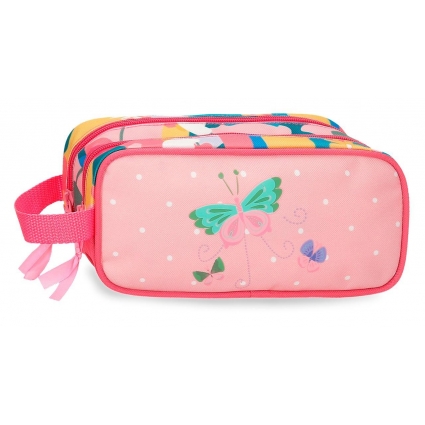 Estuche Roll Road Precious Flower Dos Compartimentos