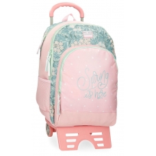 Mochila escolar Roll Road Spring is here dos compartimentos con carro Mochila escolar Roll Road Spring is here dos compartimentos con carro