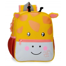 Mochila Roll Road Happy Pets Giraffe 28 cm adaptable a carro