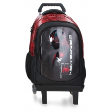 Mochila Adaptable con Carro 46cm Marvel Spider Technology Negro