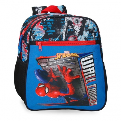 Mochila Escolar Spiderman Wall Crawler 33 cm adaptable a carro Mochila Escolar Spiderman Wall Crawler 33 cm adaptable a carro