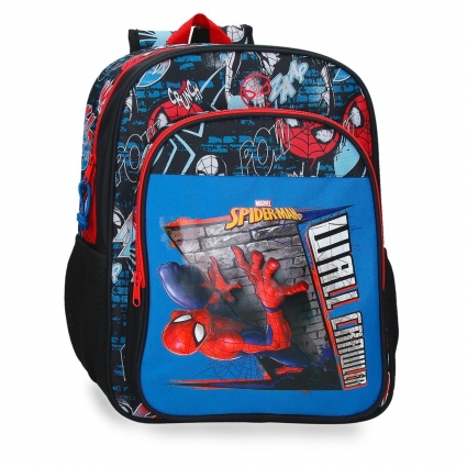 Mochila Escolar Spiderman Wall Crawler 40 cm adaptable a carro Mochila Escolar Spiderman Wall Crawler 40 cm adaptable a carro