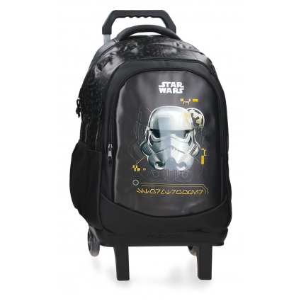Mochila Adaptable con Carro 46cm Star Wars Storm Trooper Negro Mochila Adaptable con Carro 46cm Star Wars Storm Trooper Negro