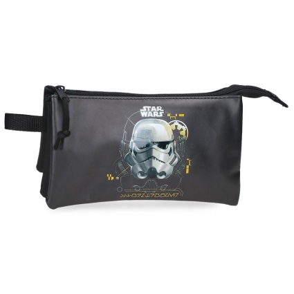 Estuche Escolar Star Wars Storm Trooper Negro Estuche Escolar Star Wars Storm Trooper Negro