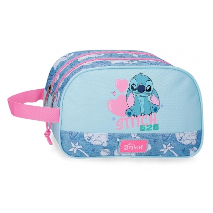 Neceser adaptable dos compartimentos Stitch Hearts Neceser adaptable dos compartimentos Stitch Hearts